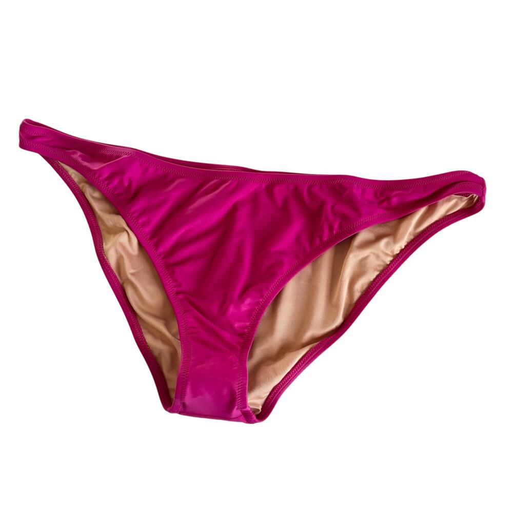J.Crew Fuchsia Pink Stretch Bikini Hipster Bottoms Women’s Swimwear Size XXL
